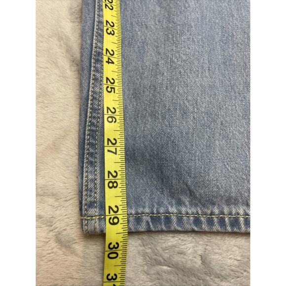 Old Navy Baggy Wide Leg Cargo Jeans Womens 16 Blue Mid Rise Skater Grunge - Picture 9 of 10